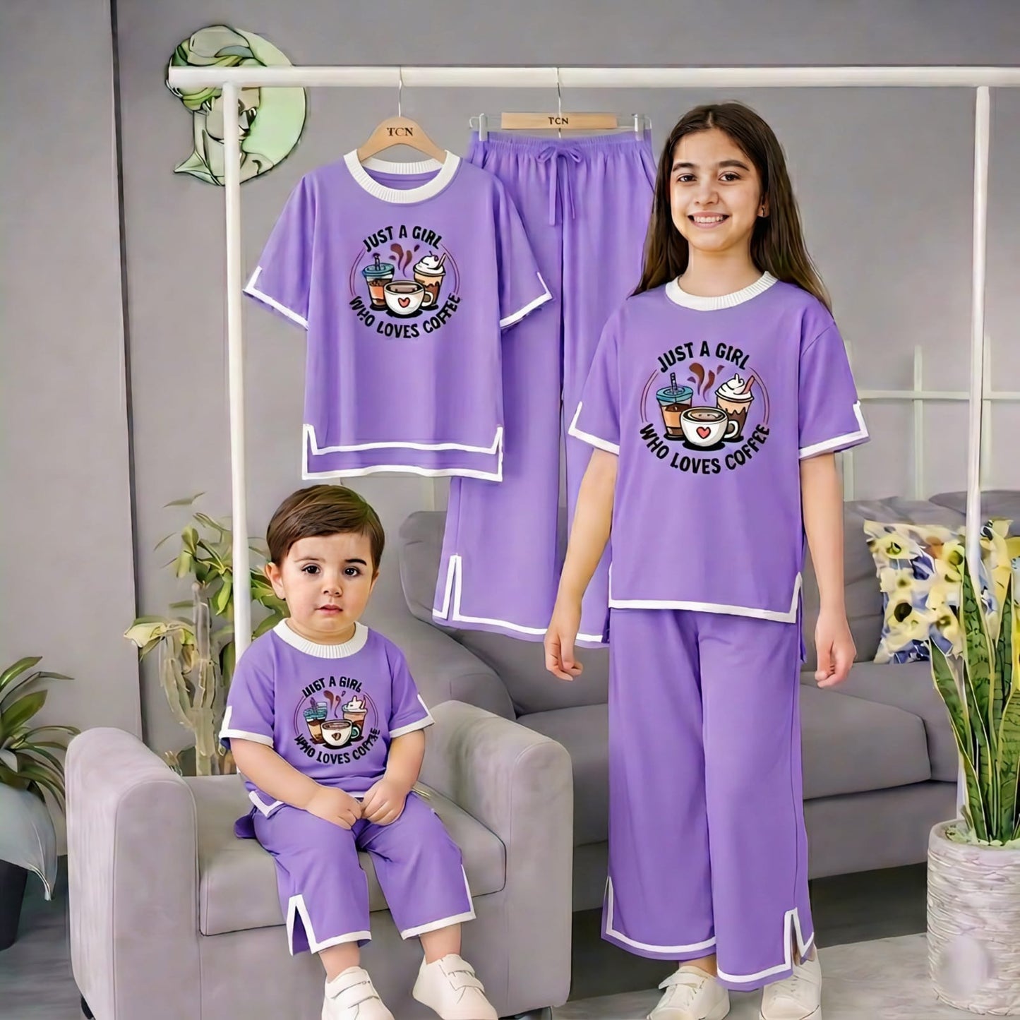 Girls Premium Cotton Printed Co-Ord Set
