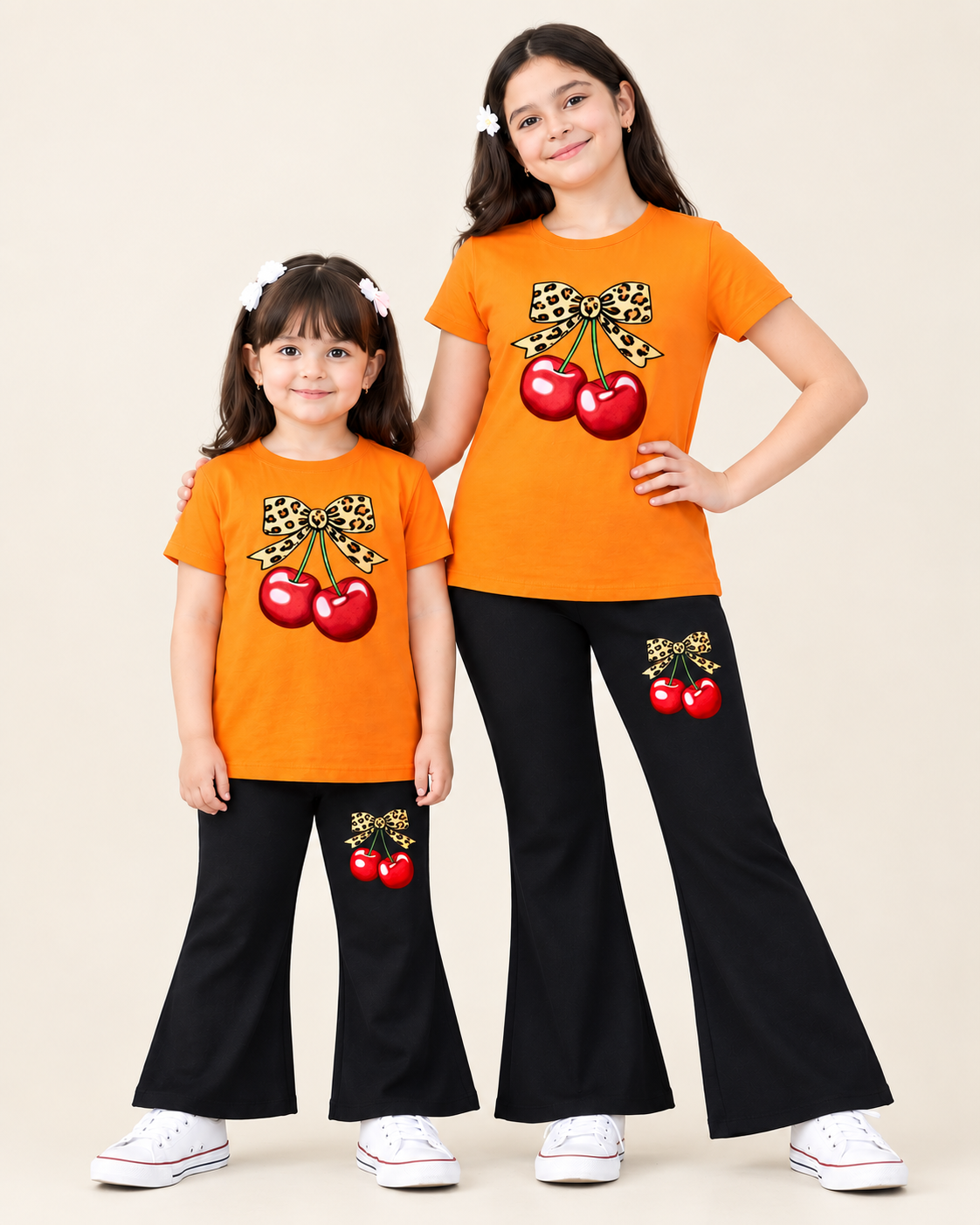 Girls Premium Cotton 3D Printed Co-Ord Set