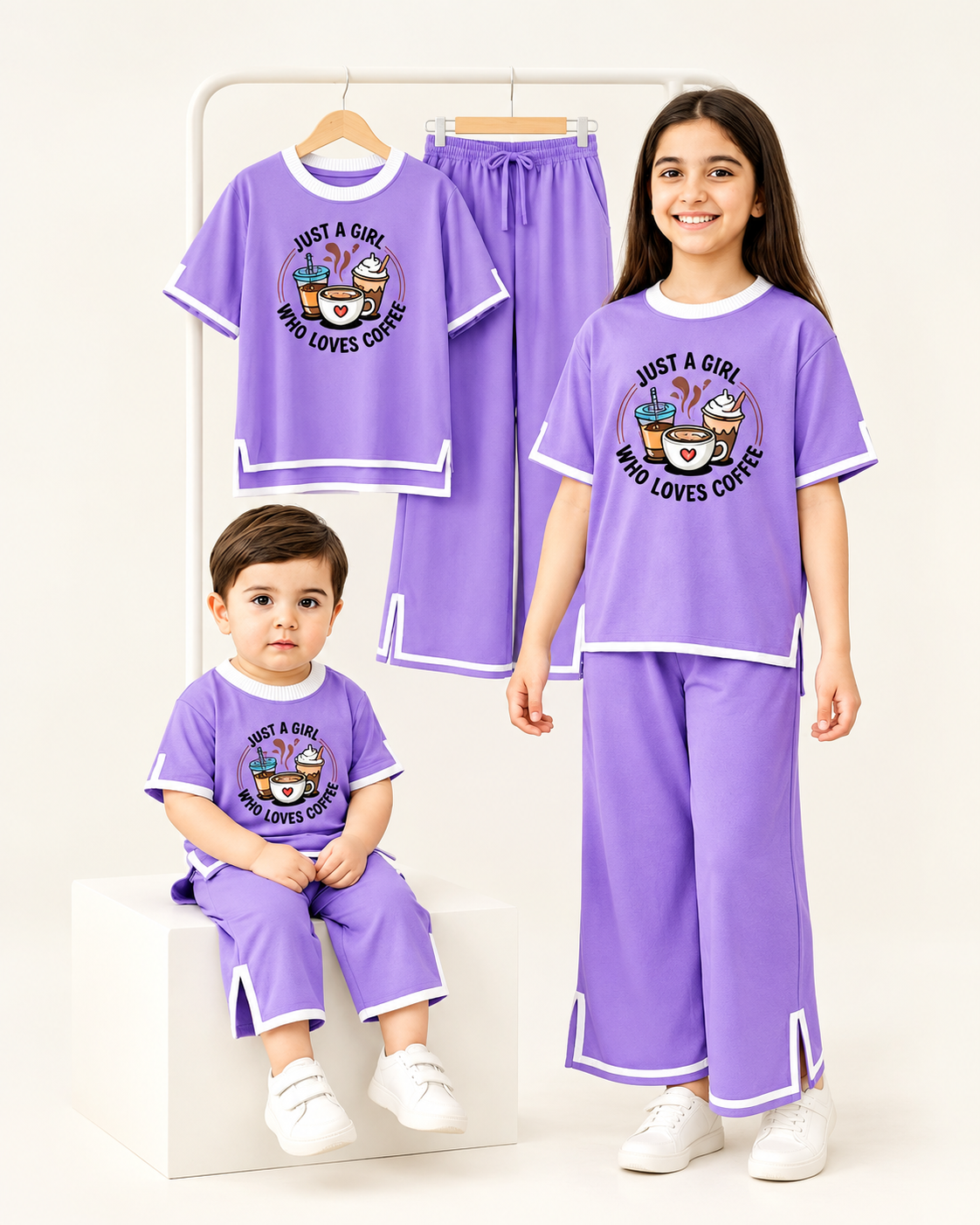 Girls Premium Cotton Printed Co-Ord Set