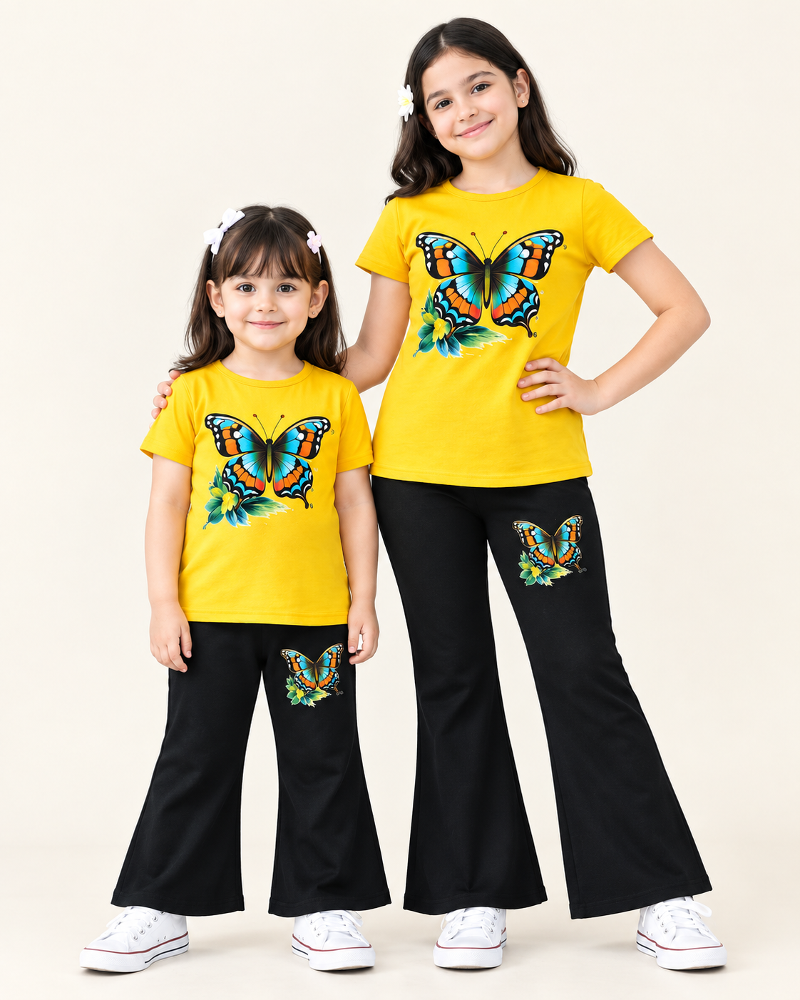 Girls Premium Cotton 3D Printed Co-Ord Set