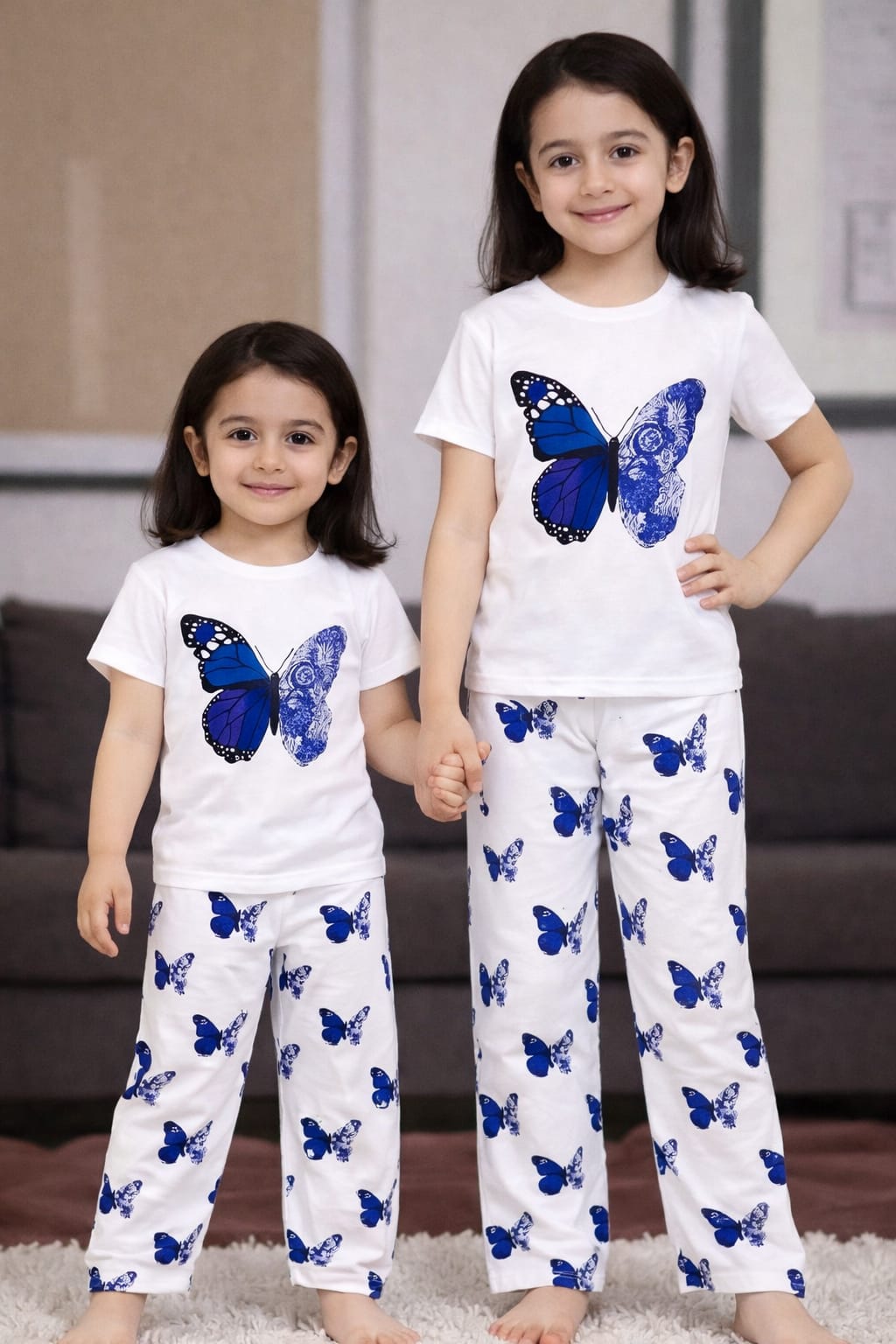 Girl's Half Sleeve T-shirt & Pant Set