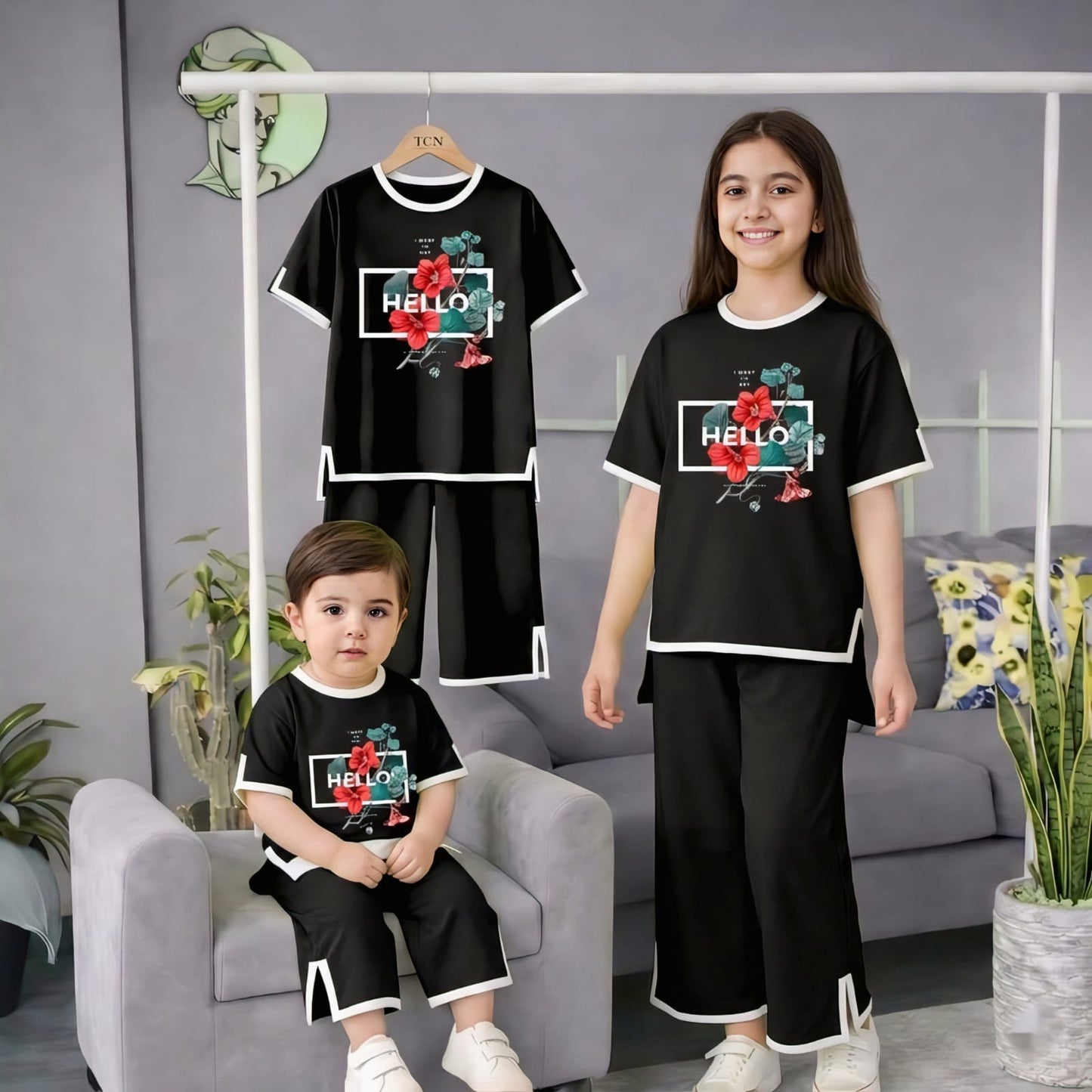 Girls Premium Cotton Printed Co-Ord Set