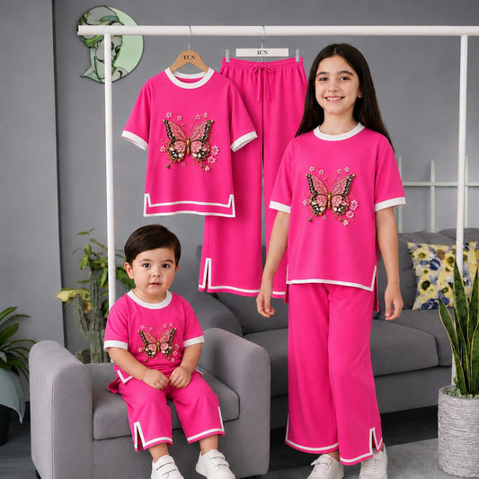 Girls Premium Cotton Printed Co-Ord Set