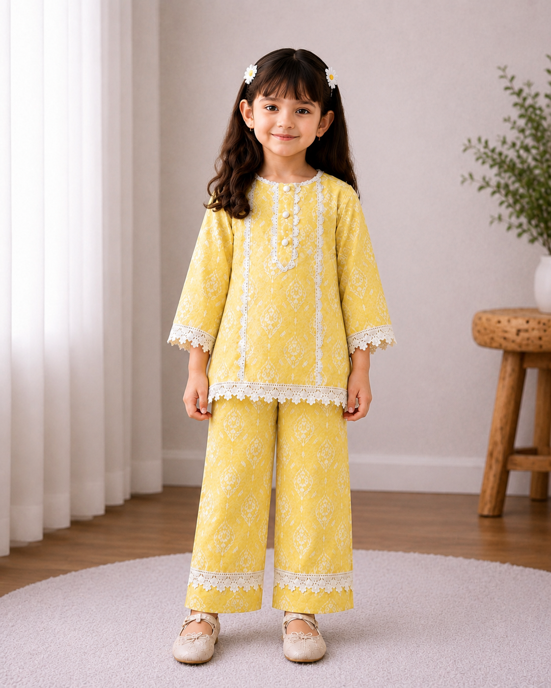 Girls Premium Unitika 100% Cotton Co-Ord Set