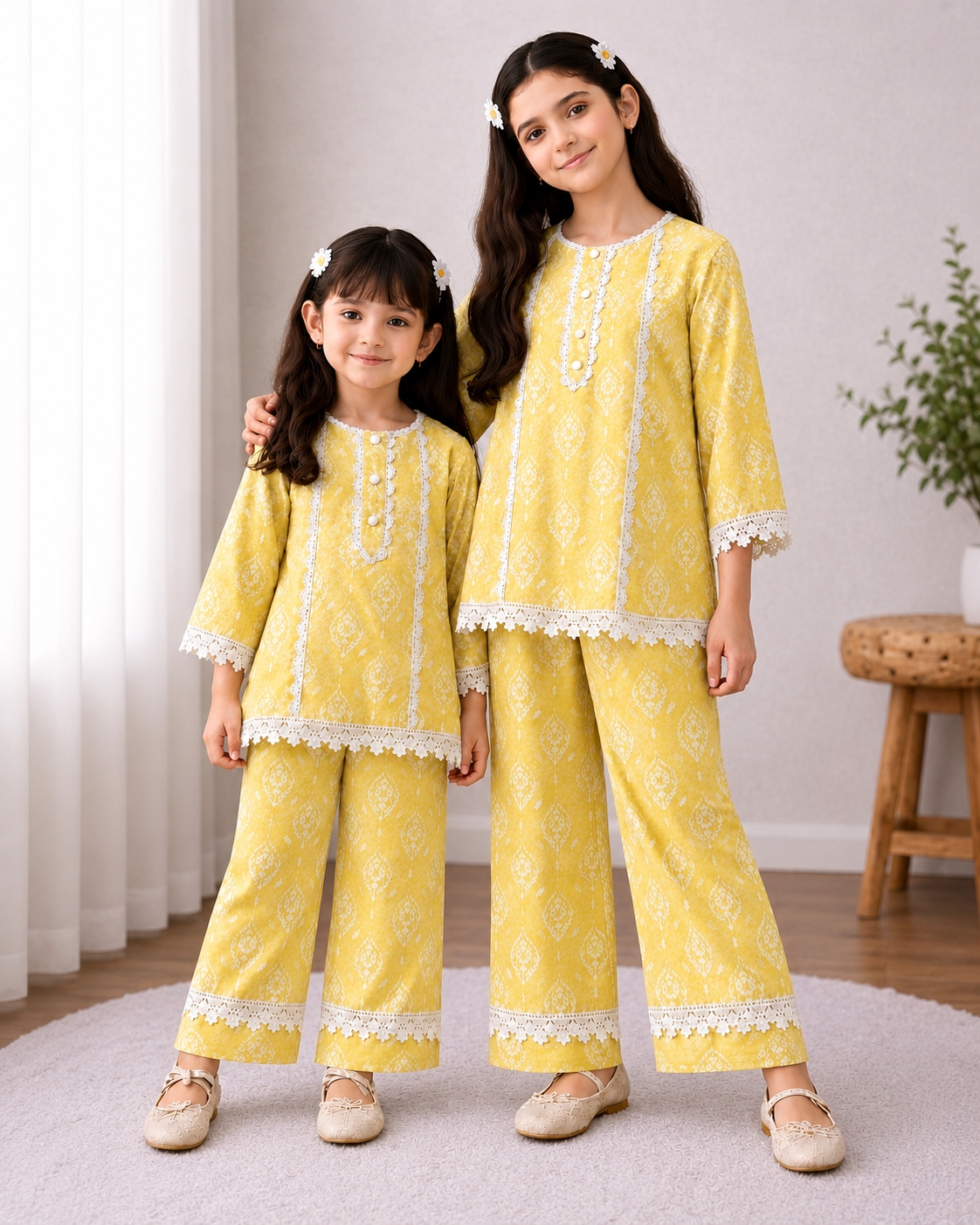 Girls Premium Unitika 100% Cotton Co-Ord Set