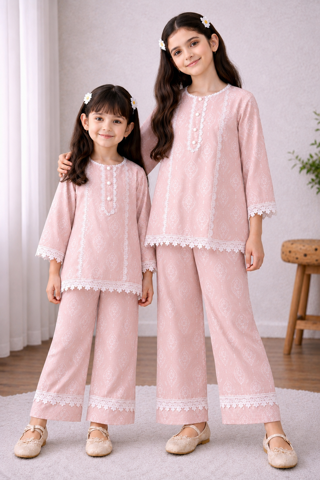 Girls Premium Unitika 100% Cotton Co-Ord Set