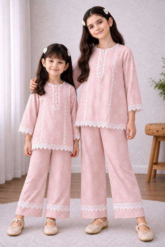 Girls Premium Unitika 100% Cotton Co-Ord Set