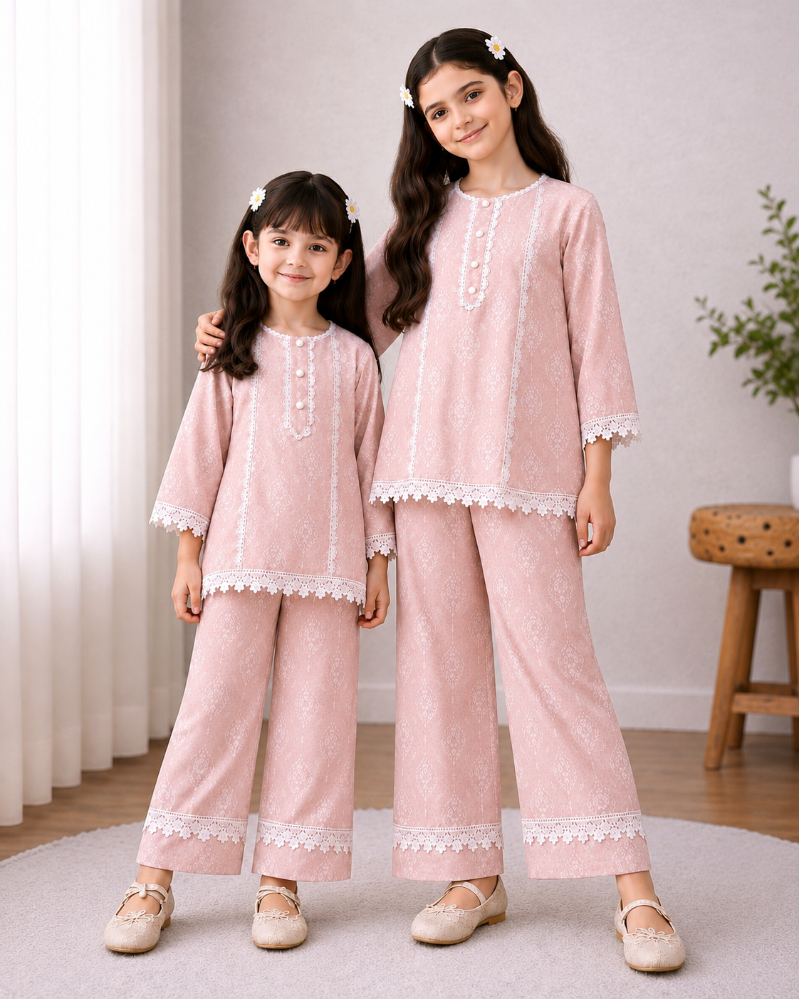 Girls Premium Unitika 100% Cotton Co-Ord Set