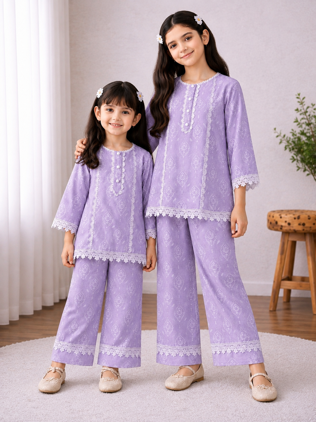 Girls Premium Unitika 100% Cotton Co-Ord Set
