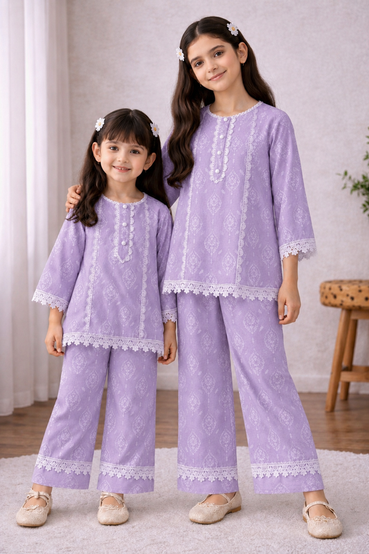 Girls Premium Unitika 100% Cotton Co-Ord Set