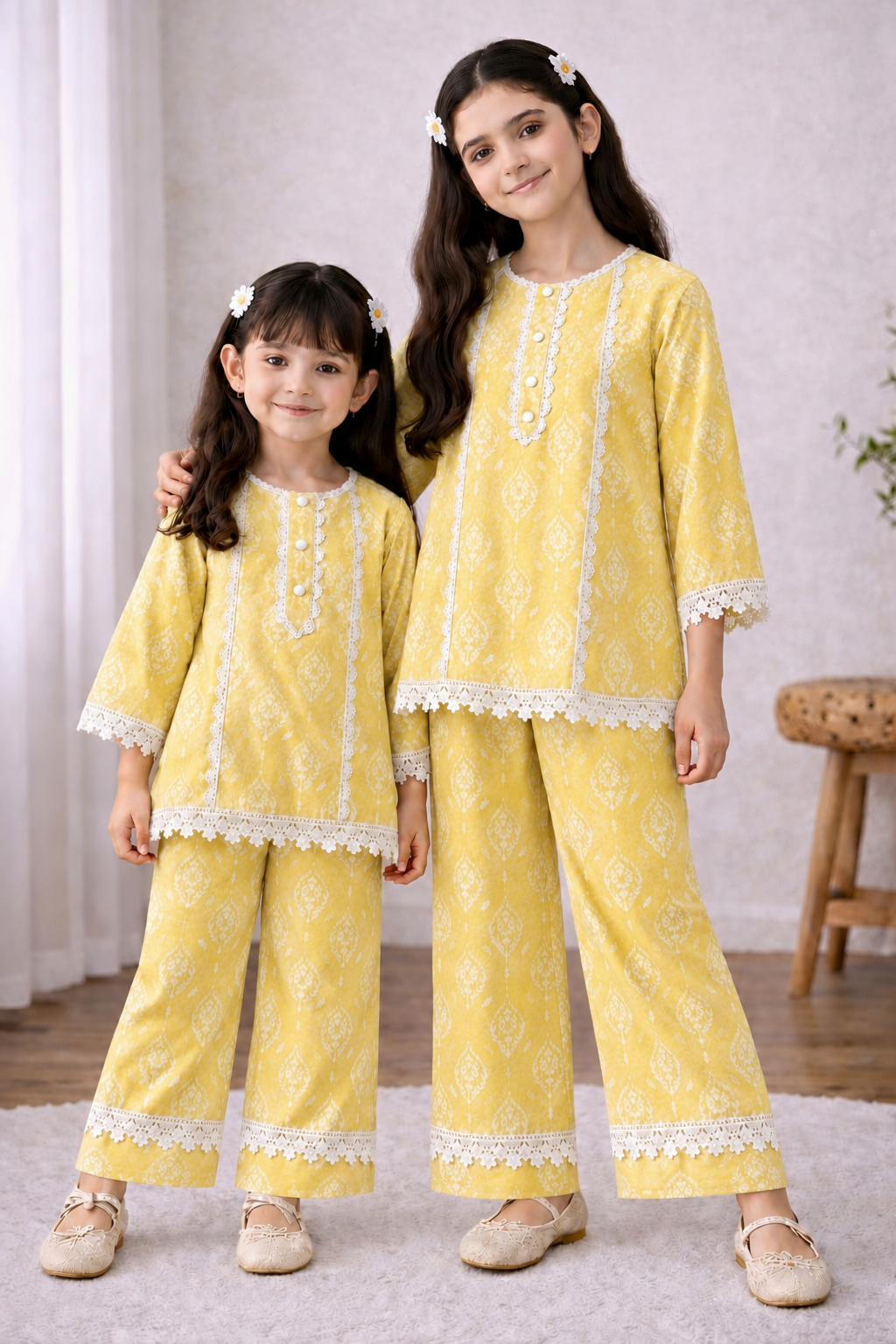 Girls Premium Unitika 100% Cotton Co-Ord Set