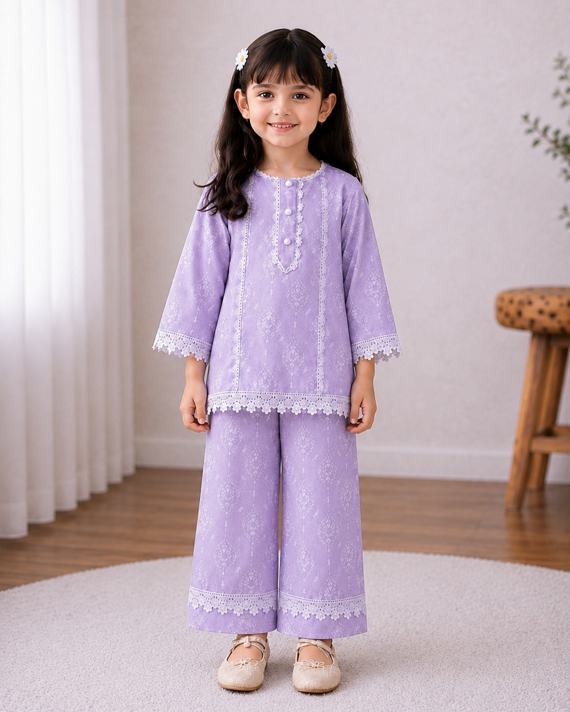 Girls Premium Unitika 100% Cotton Co-Ord Set